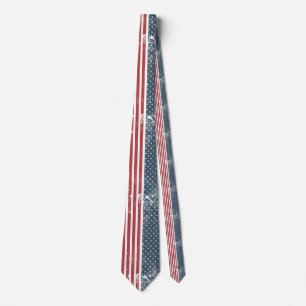 Corbata bandera vertical americana