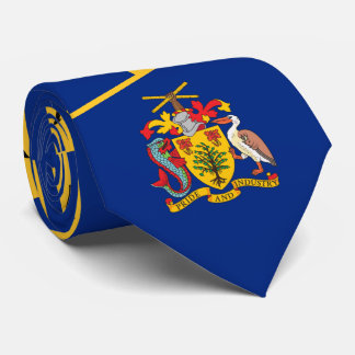 Corbata Bandera y escudo de armas de Barbados, bandera de 
