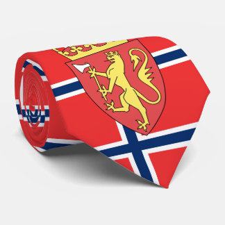 Corbata Bandera y escudo de armas de Noruega, Bandera de N