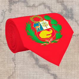 Corbata Bandera y Perú, moda de negocios de emblemas