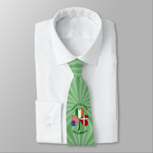 Corbata Banderas americanas irlandesas danesas marcan tu n