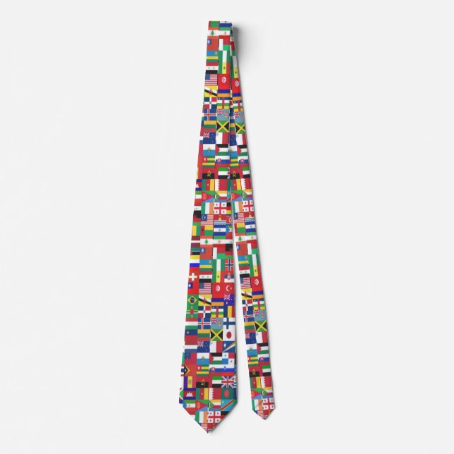 Corbata Banderas del mundo del Buddy Necktie (Anverso)