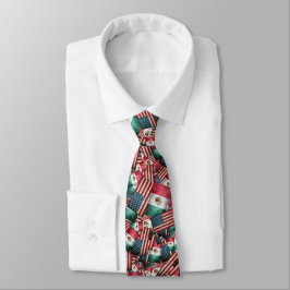 Corbata Banderas México/Norteamericanas con problemas - Es