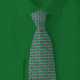 Corbata Bangladesh Flag Brick Pattern