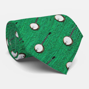 CORBATA BANJO— EN NEGRO VERDE