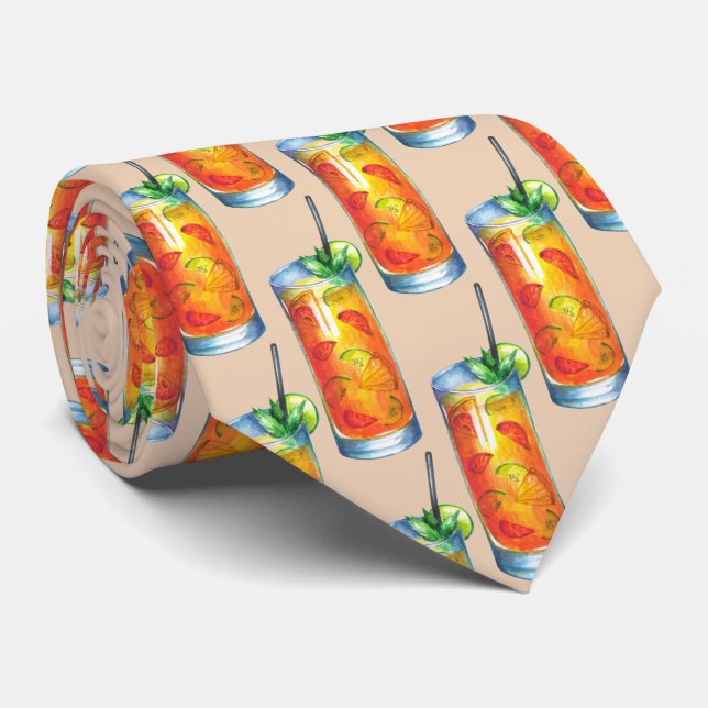 Corbata Bar de cócteles con motivos de baldosas Guay (Enrollado)