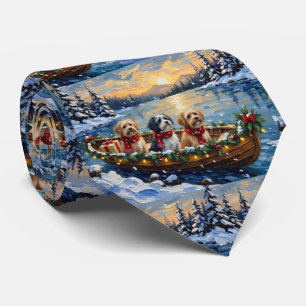 Corbata Barco de Navidad Lhasa Apso Fiesta