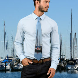 Corbata Barcos de vela Azul Náutico