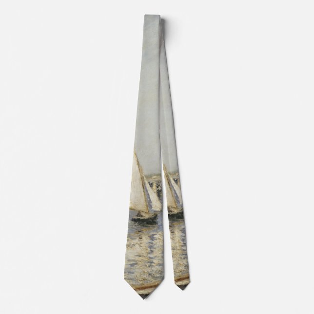 Corbata Barcos de vela de Argenteuil por Gustave Caillebot (Anverso)