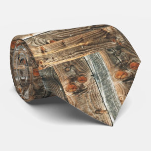 Corbata Barnwood Print Wood look Necktie