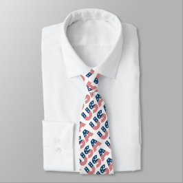 Corbata Barras y estrellas del americano de los E.E.U.U.