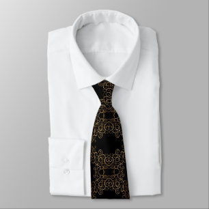 Corbata Barrido De Oro Elegante