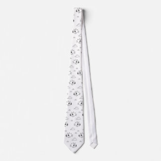 Corbata Barro amasado del vuelo (blanco)