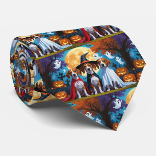 Corbata Basenji Dogs Pumpkin Halloween Funny