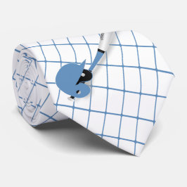 Corbata Bate de béisbol Ball Casco Azul Check Necktie