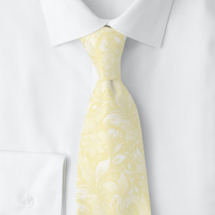 Corbata Batik Botánico Amarillo Limón