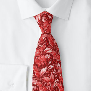 Corbata Batik Botánico Borgoña