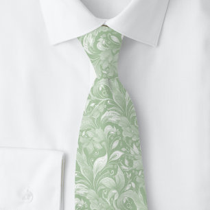 Corbata Batik Botánico de Eucalipto