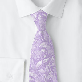 Corbata Batik Botánico de Lavanda