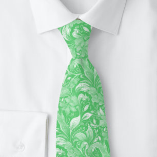 Corbata Batik Botánico Esmeralda