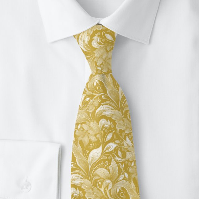 Corbata Batik Botánico Harvest Gold (Subido por el creador)