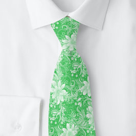 Corbata Batik Floral Esmeralda