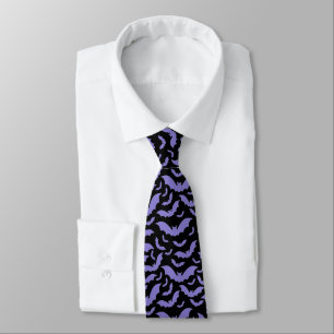 Corbata Bats de té de halloween para hombres