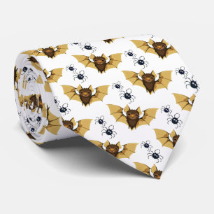 Corbata Bats y arañas de Halloween