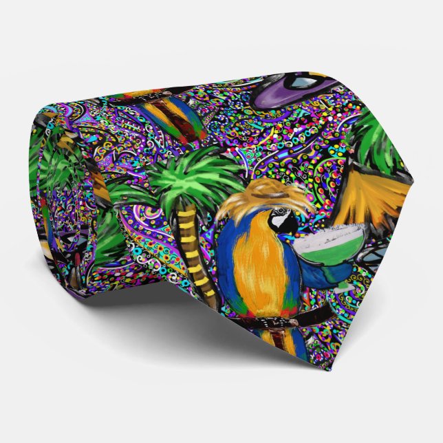 Corbata Beach Fiesta Parrot (Enrollado)