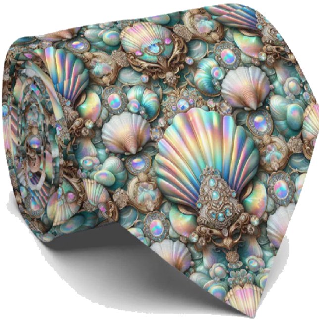 Corbata Beach Lovers | Patrón de Concha de Mar de  (Subido por el creador)