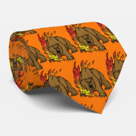 Corbata Bears Team Mascot Football Basketball Necktie