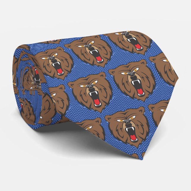 Corbata Bears Team Mascot Football Necktie (Enrollado)