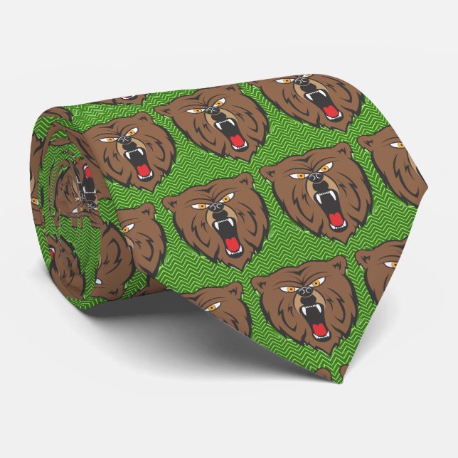 Corbata Bears Team Mascot Football Necktie (Enrollado)