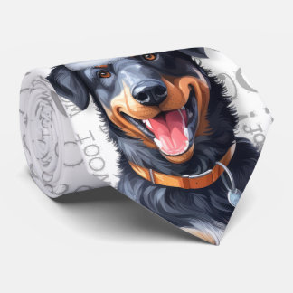Corbata Beauceron Funny Woof Navidades Perro Lover