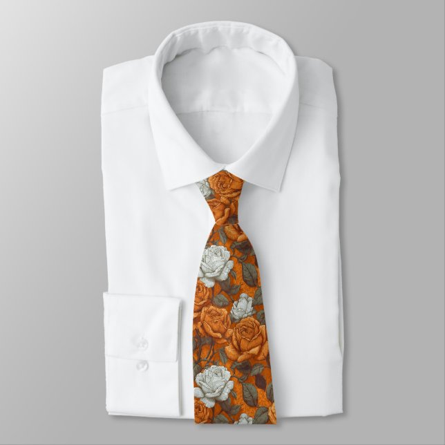 Corbata Beautiful Menswear Ties Gardenias Flower (Atado)