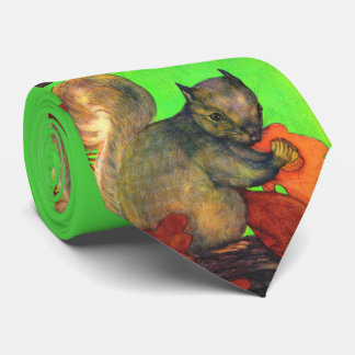 Corbata beautiful squirrel print 