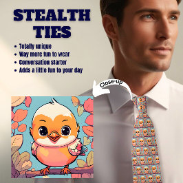 Corbata Bebé lindo Pájaro Pink Blue Stealth Necea