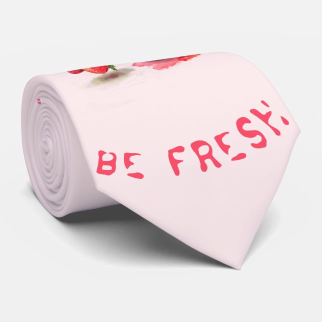 Corbata Bebida de jugo de fresa Frutas Fiesta de cuello (Enrollado)
