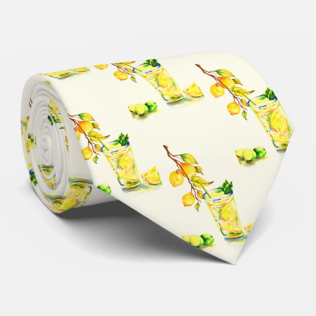 Corbata Bebida Guay Lemons Fresca Fiesta de verano (Enrollado)