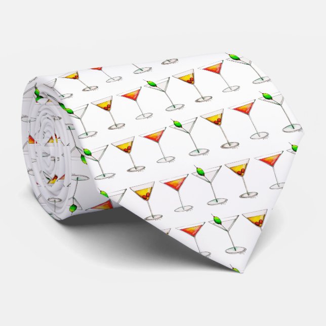 Corbata Bebida mixta Martini Cosmo Manhattan Tie (Enrollado)