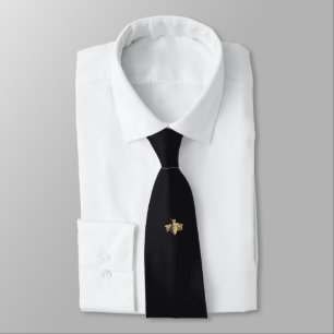 Corbata Bee - abeja - black - negro