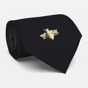 Corbata Bee - abeja - black - negro