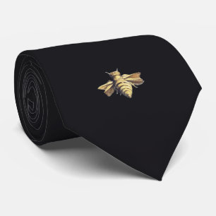 Corbata Bee - abeja - black - negro