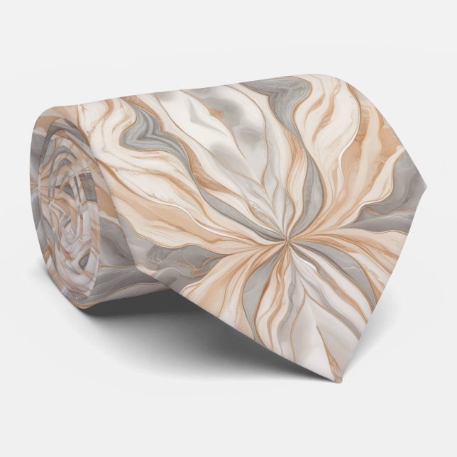 Corbata Beige elegante (Enrollado)