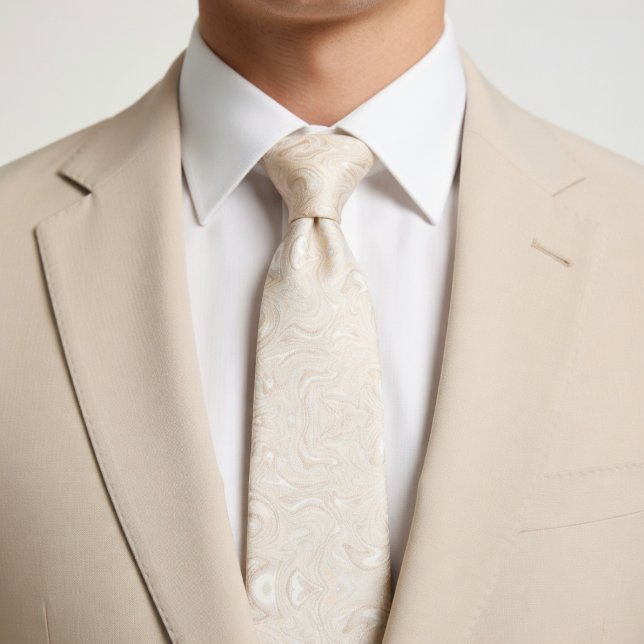 Corbata Beige Suave Ligero (Subido por el creador)