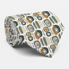 Corbata Beige y Sage Green Simple Boho