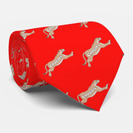 Corbata Béisbol de baloncesto de Mascot Cougar Team