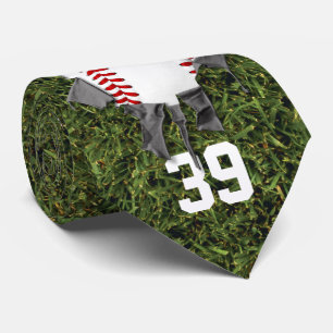 Corbata Béisbol desgarrado (césped/personalizado)