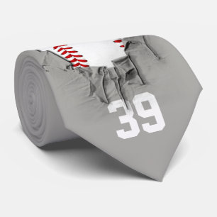 Corbata Béisbol desgarrado (oscuro/personalizado), lazo d