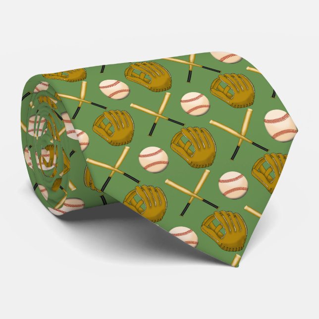 Corbata Béisbol y Bat Tie (Enrollado)